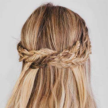 Mini Crossover Braids Hairstyle
